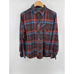 Marmot Flannel Shirt Men's M Plaid Button Up Long Sleeve Casual Outdoor Gorpcore